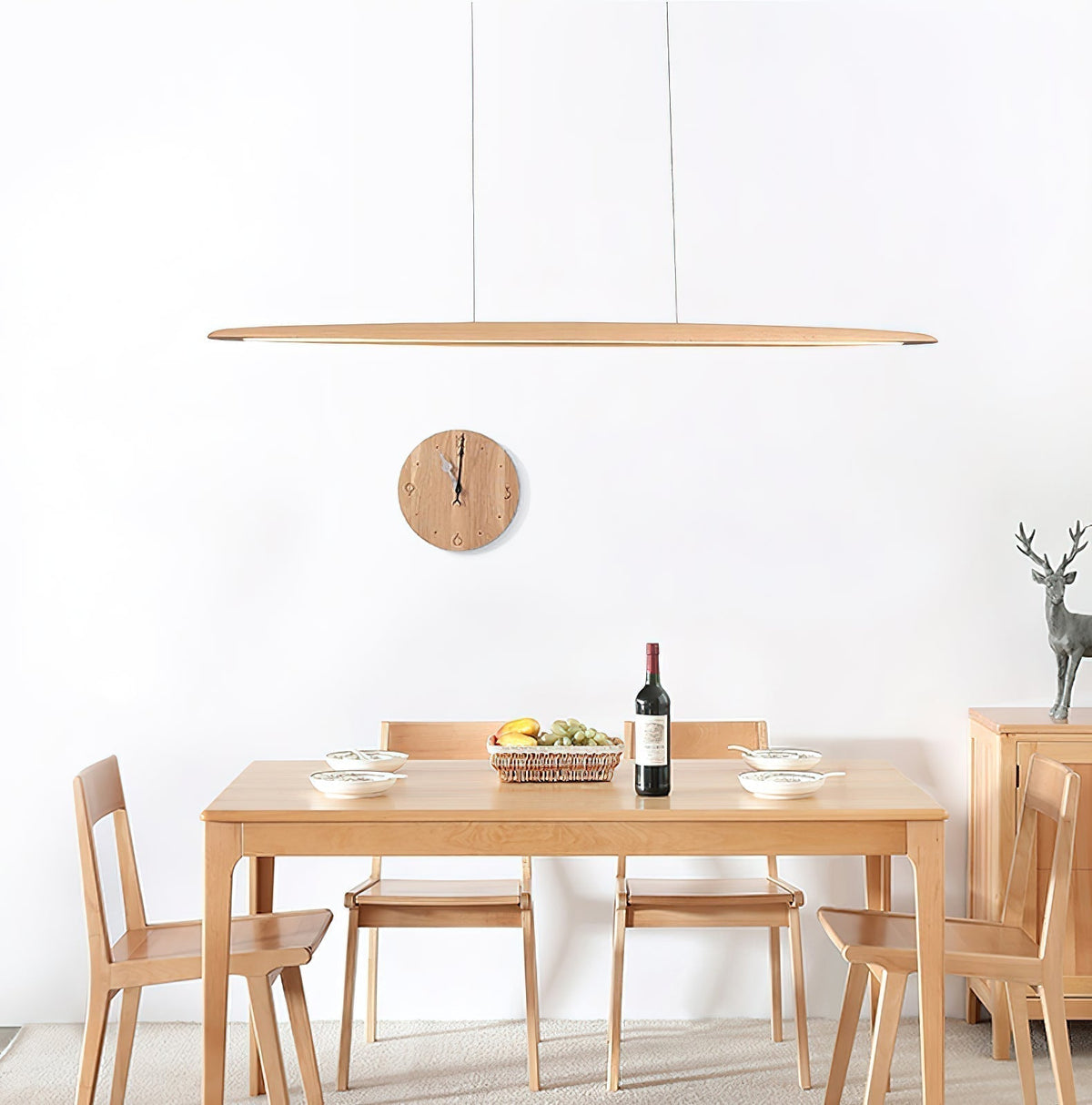 Lunivarx Suspension Bois Noyer Minimaliste-Cielum