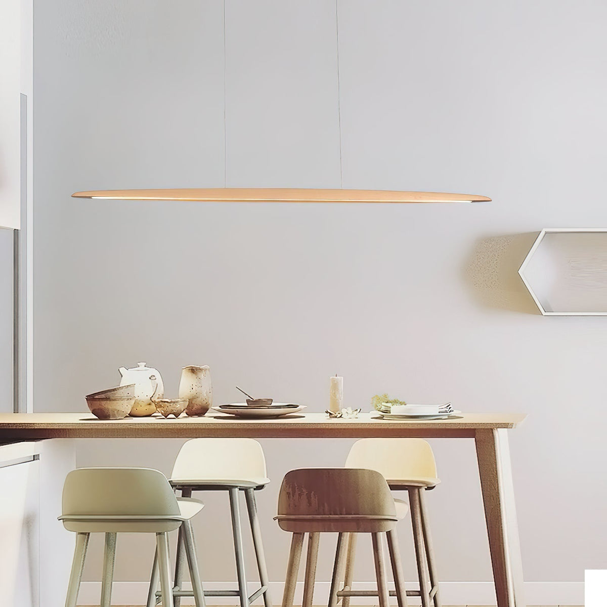 Lunivarx Suspension Bois Noyer Minimaliste-Cielum