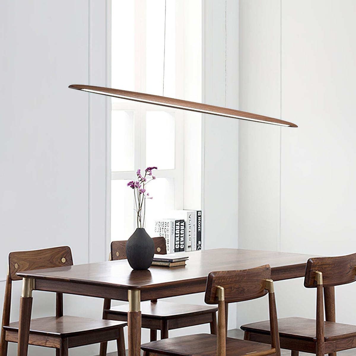 Lunivarx Suspension Bois Noyer Minimaliste-Cielum