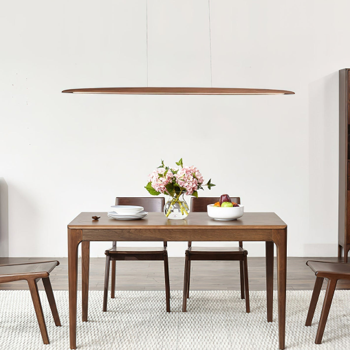 Lunivarx Suspension Bois Noyer Minimaliste-Cielum