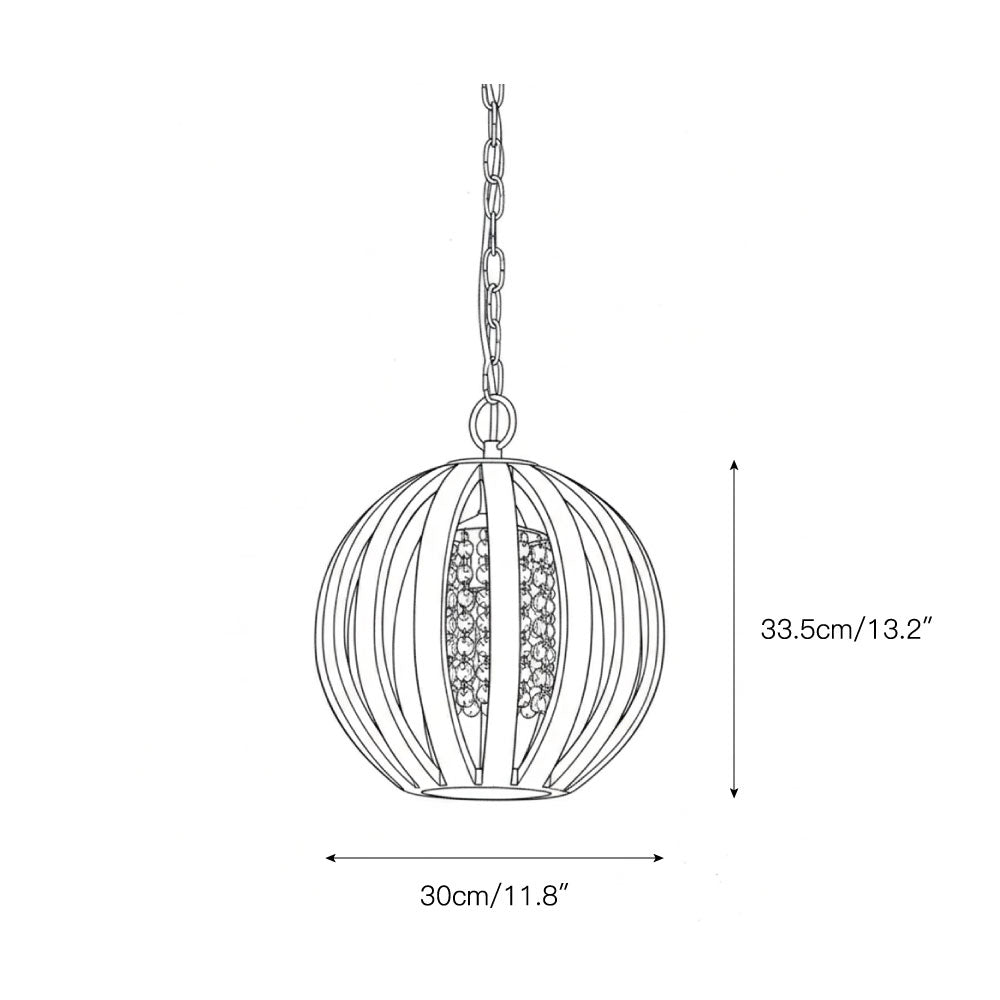 Sylaette Suspension en Bois Globe