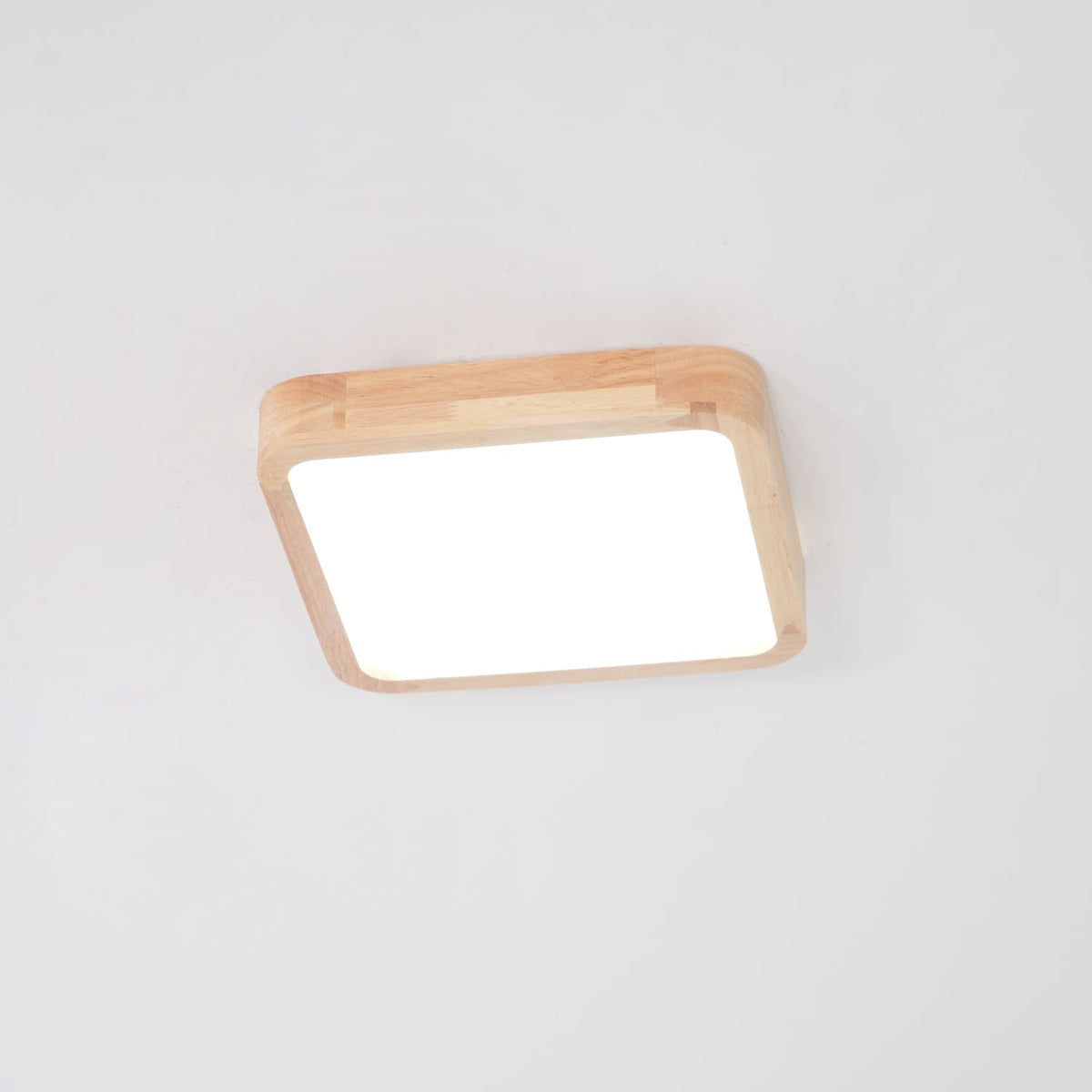 Keveny Lumière Plafonnière Géométrique en Bois LED-Cielum