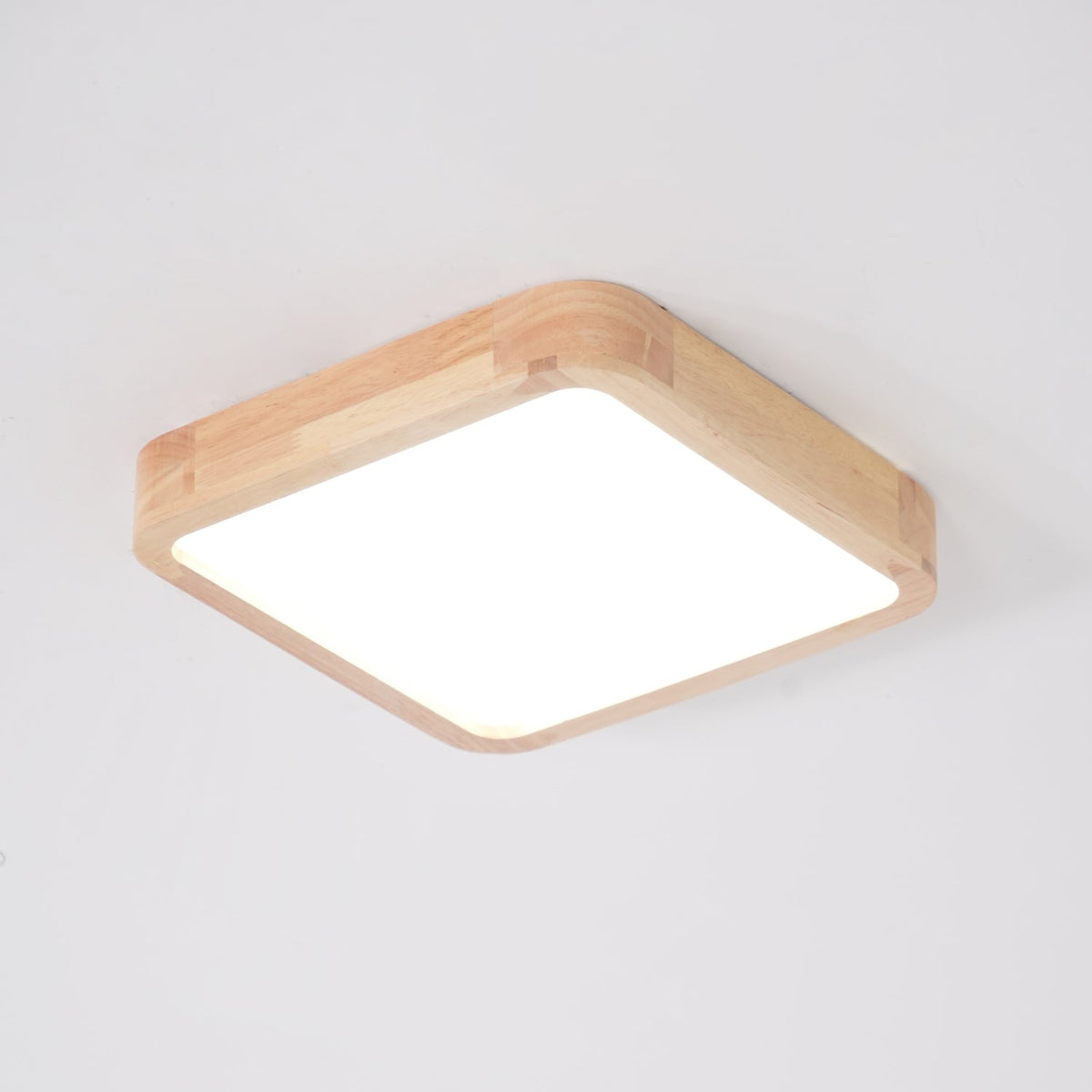 Keveny Lumière Plafonnière Géométrique en Bois LED-Cielum