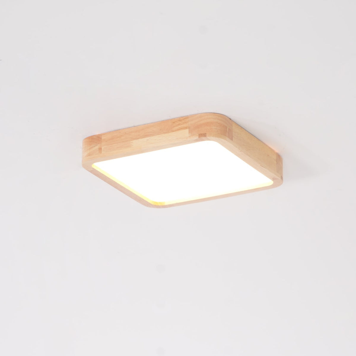 Keveny Lumière Plafonnière Géométrique en Bois LED-Cielum