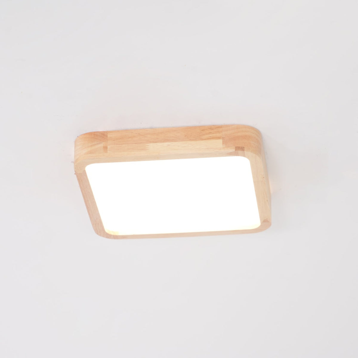 Keveny Lumière Plafonnière Géométrique en Bois LED-Cielum