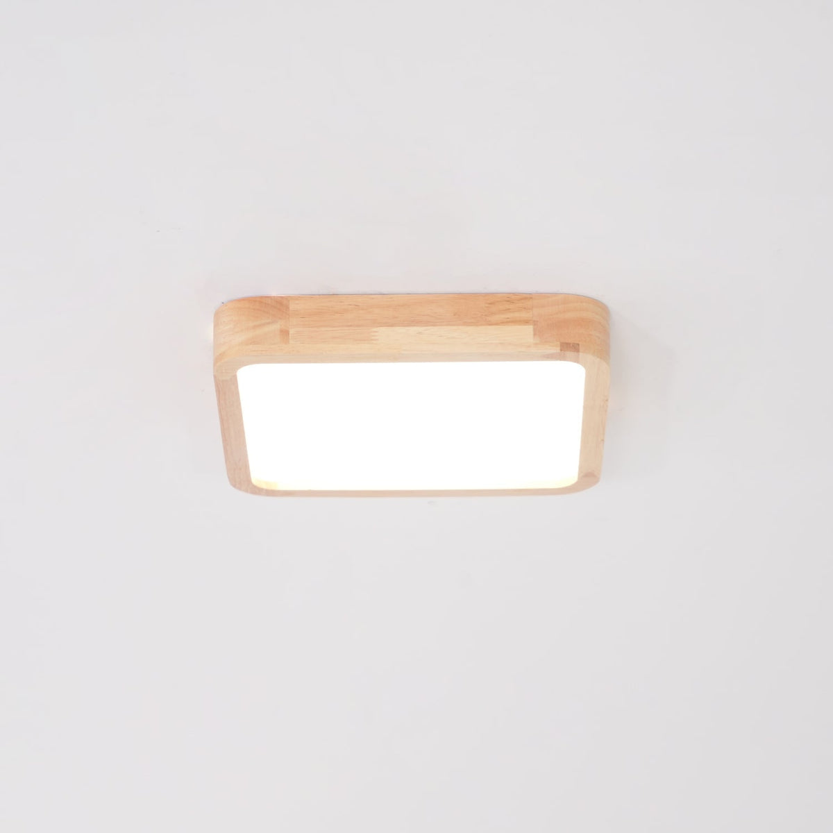 Keveny Lumière Plafonnière Géométrique en Bois LED-Cielum