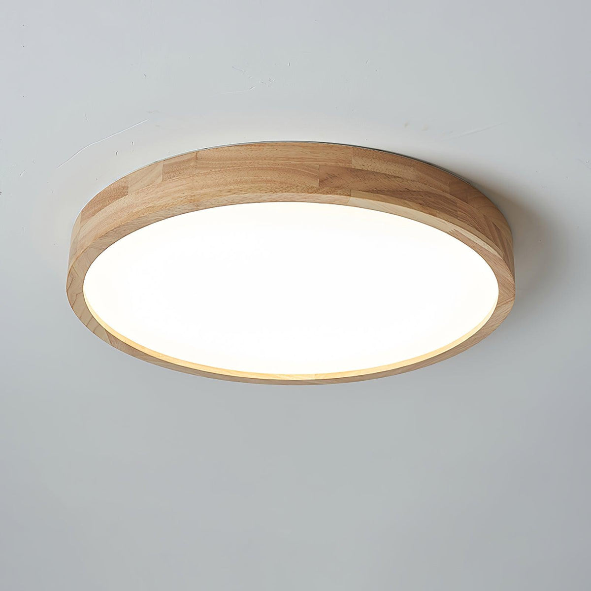 Keveny Lumière Plafonnière Géométrique en Bois LED-Cielum