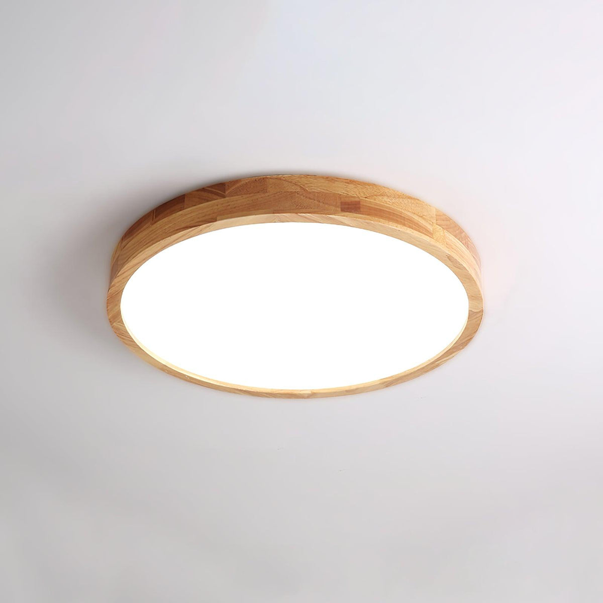 Keveny Lumière Plafonnière Géométrique en Bois LED-Cielum