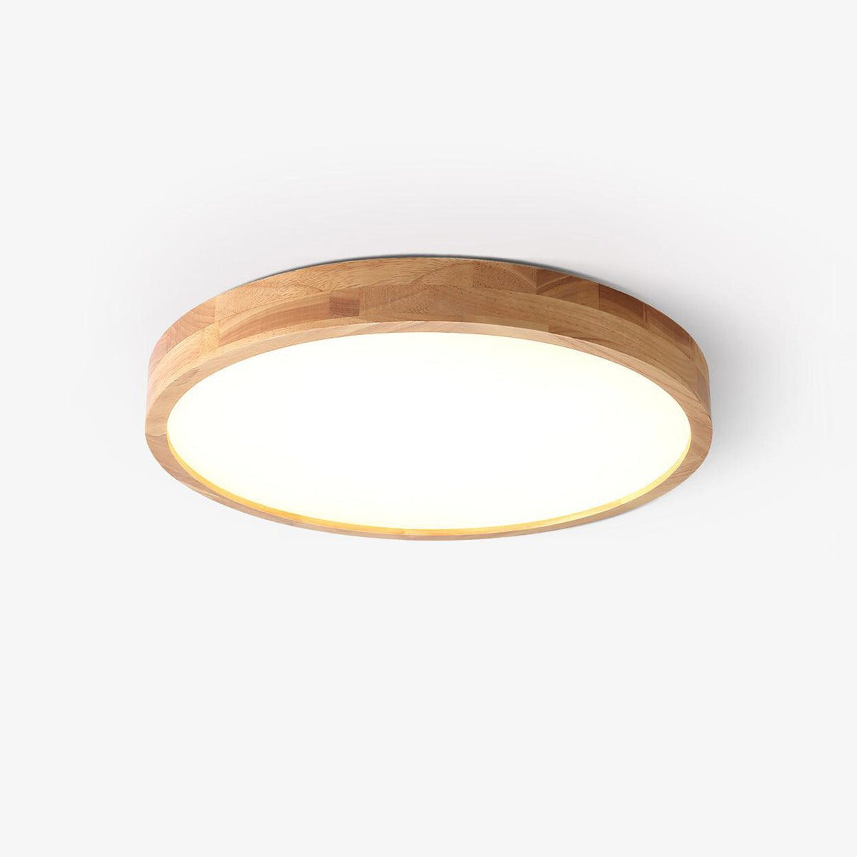 Keveny Lumière Plafonnière Géométrique en Bois LED-Cielum