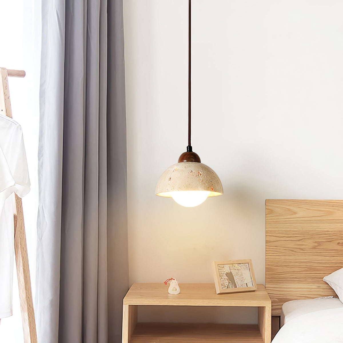 Ritta Travertine Pendant Light Six Style-Neutral Decor