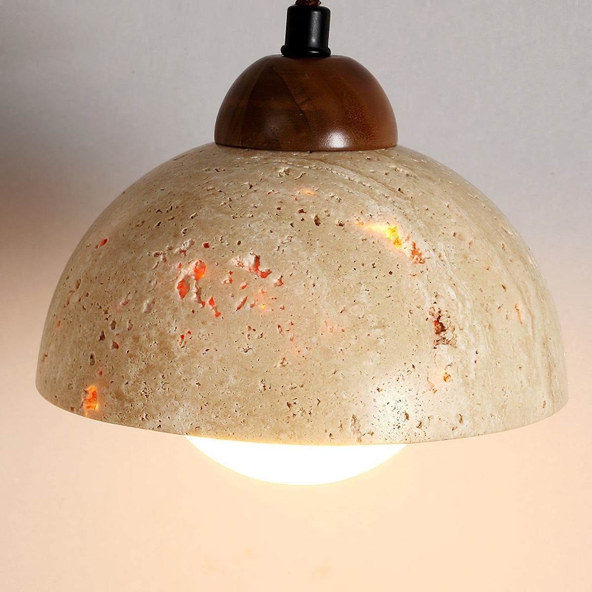 Ritta Travertine Pendant Light Six Style-Neutral Decor