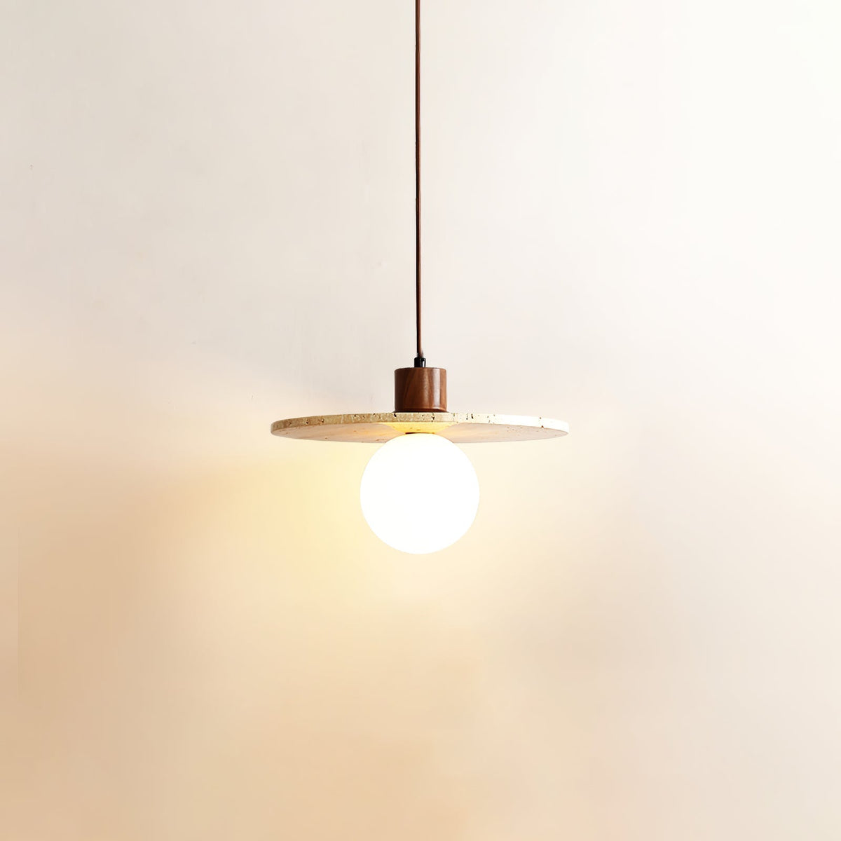 Ritta Travertine Pendant Light Six Style-Neutral Decor