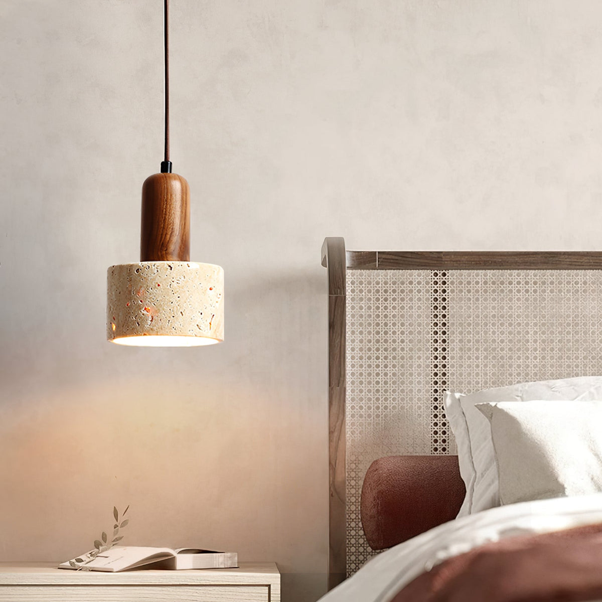 Ritta Travertine Pendant Light Six Style-Neutral Decor