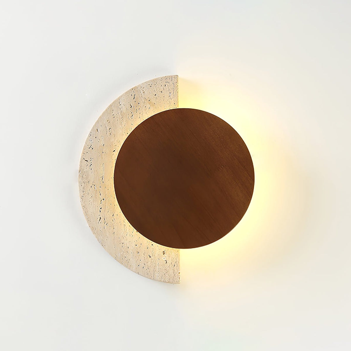 Sirixe Applique Murale Demi-Lune en Travertin-Cielum