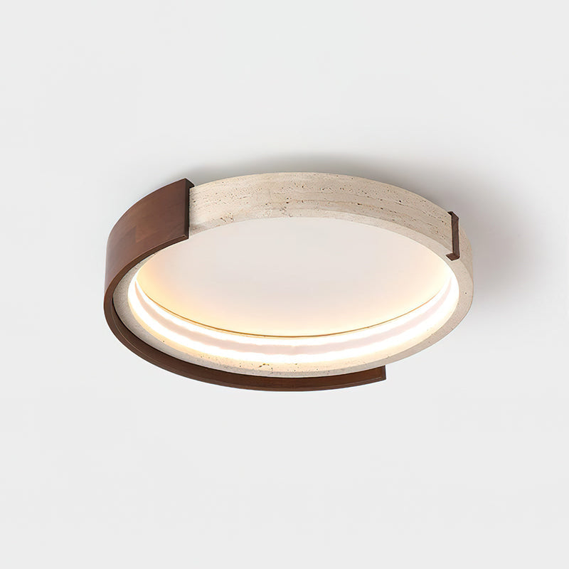 Zenova Ceiling Light in a minimalist hallway.