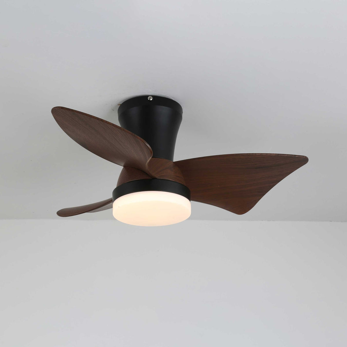 Ventilateur de Plafond Moderne en Bois Caspian avec Lumière