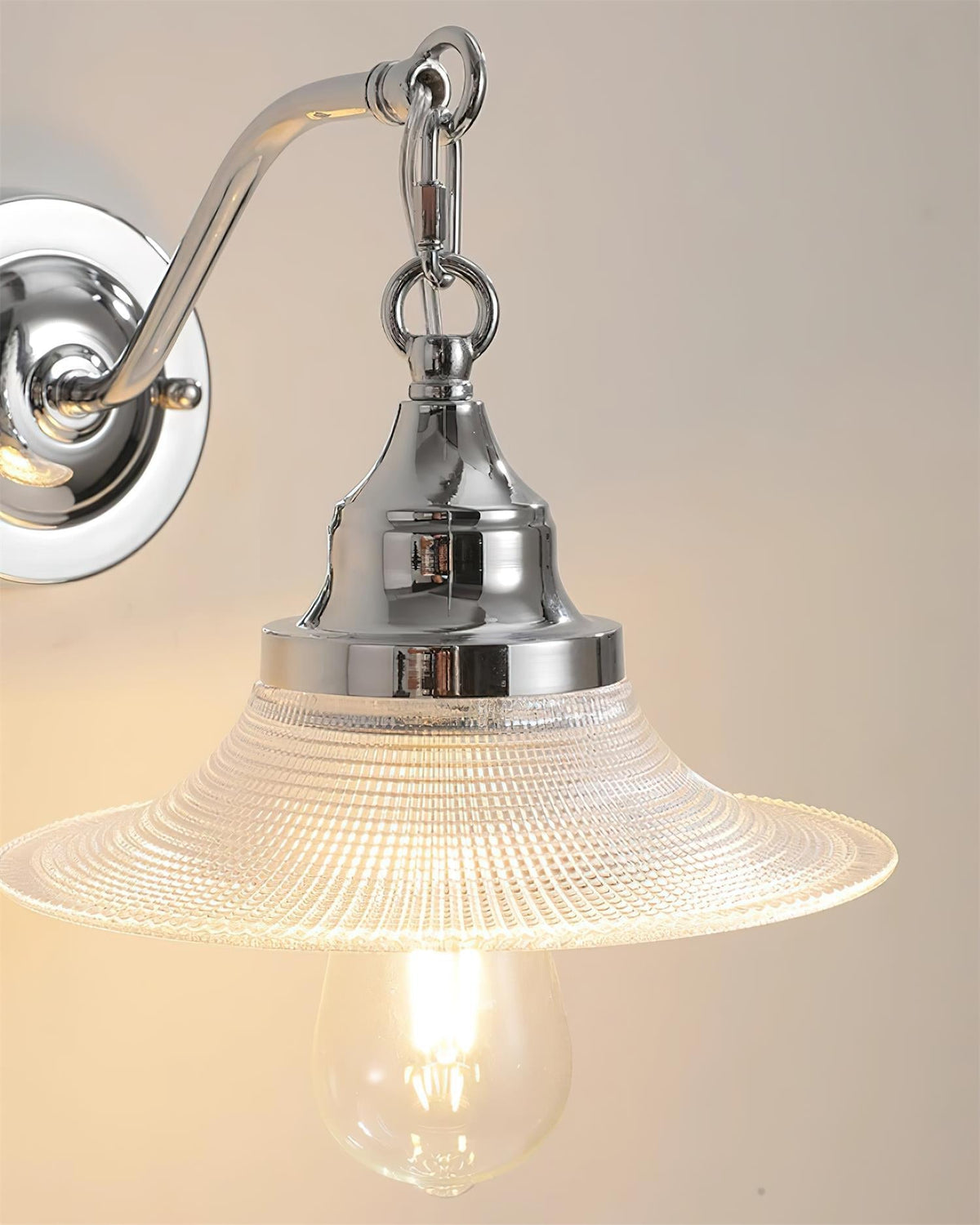 Perivo Polished Chrome Wall Lamp-Neutral Decor
