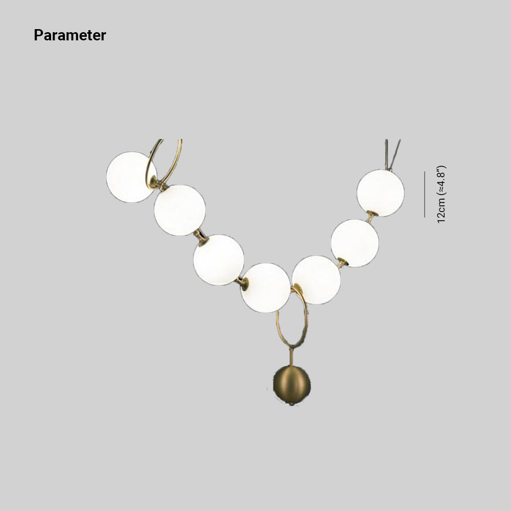 Valentina Lampe à suspension boule de Loft postmoderne Design de collier créatif