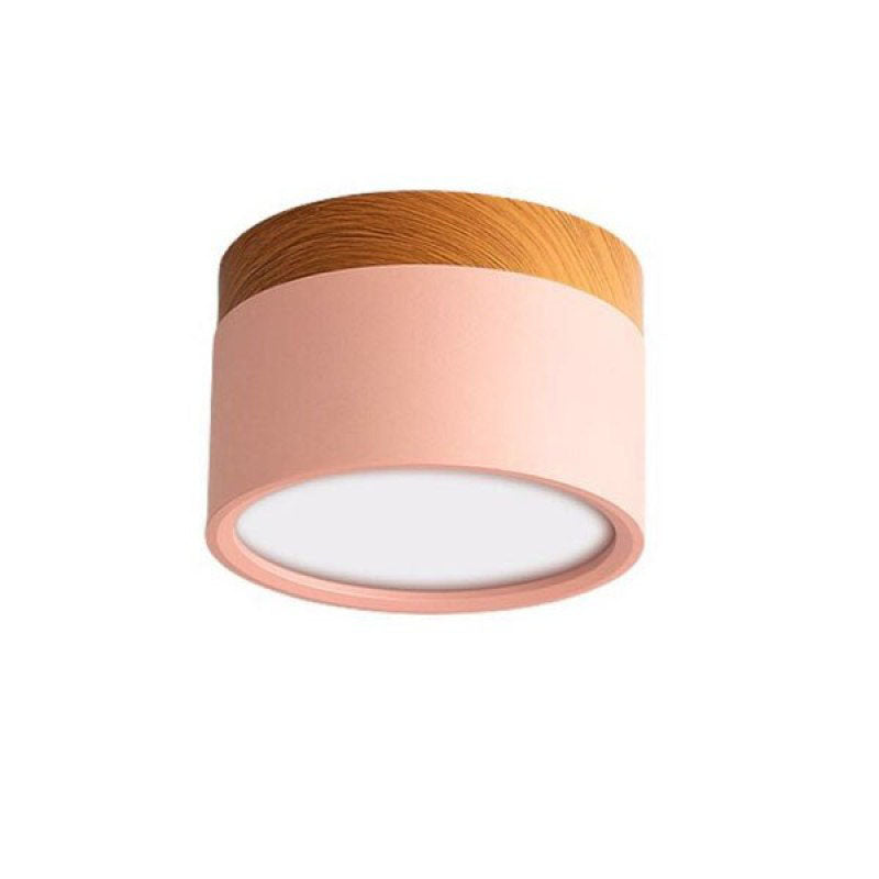Lumex Petit Plafonnier Led Multicolor Bois Nordique. Couloir-Cielum