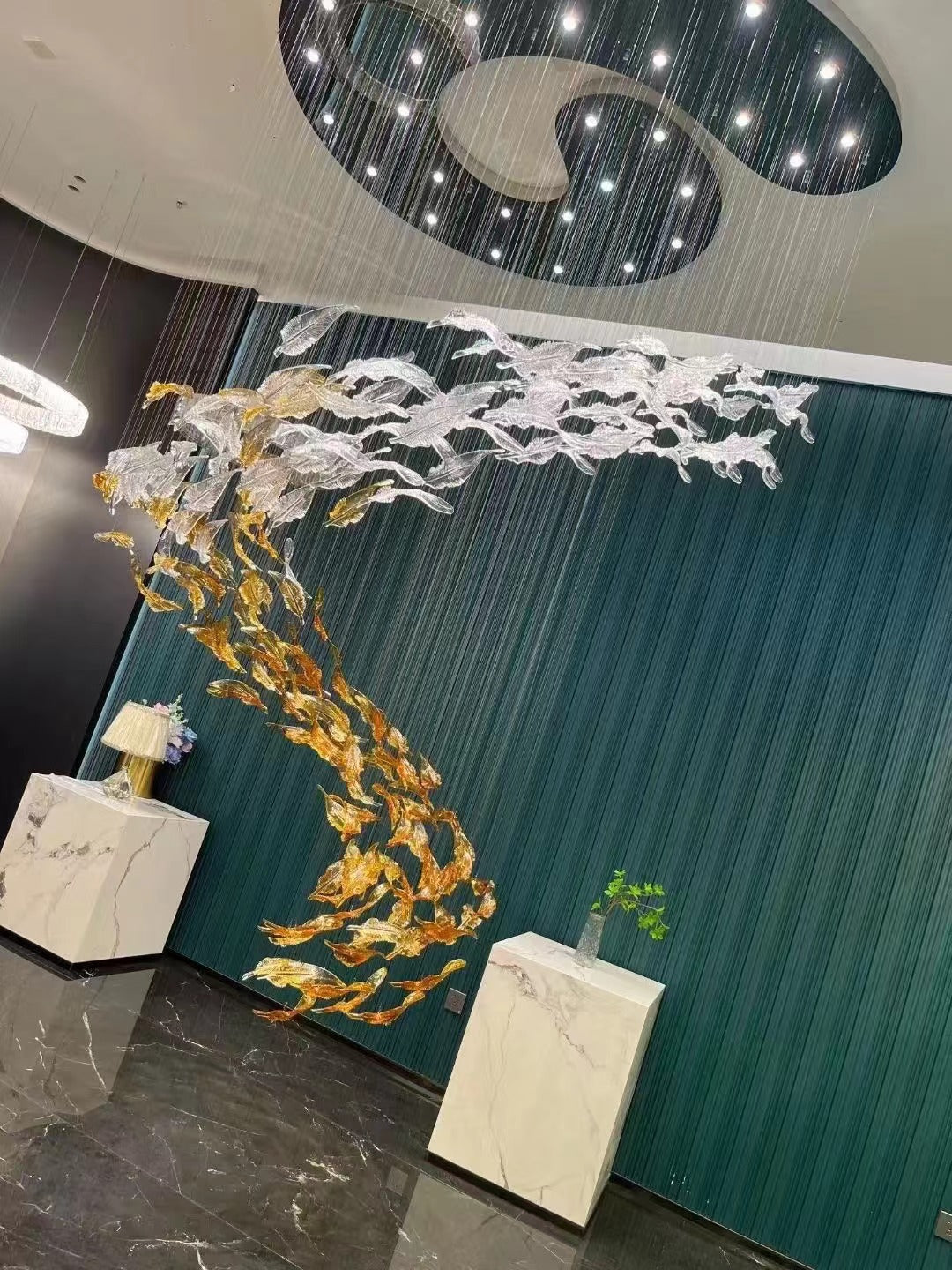 Aetherial Lustre Feuille en Verre