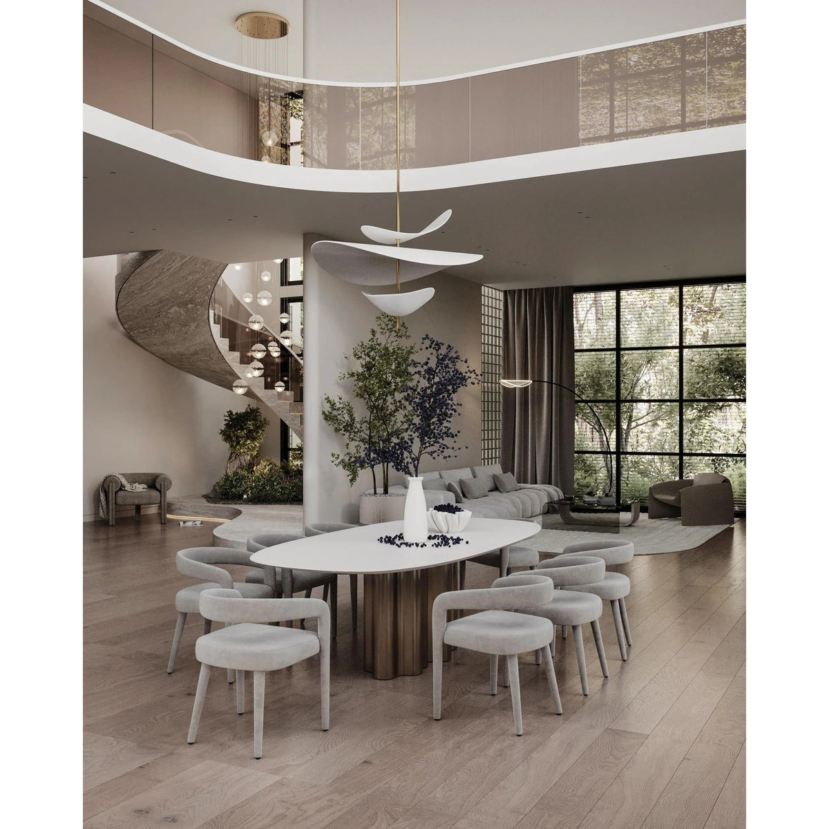 Ravelixx Lampe Suspendue en Métal Flottante Nordic Premium-Cielum