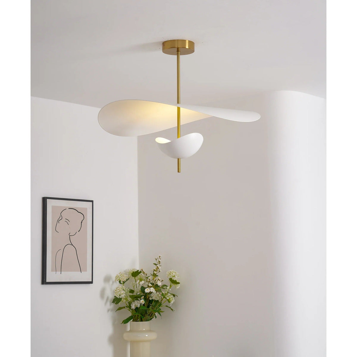 Ravelixx Lampe Suspendue en Métal Flottante Nordic Premium-Cielum