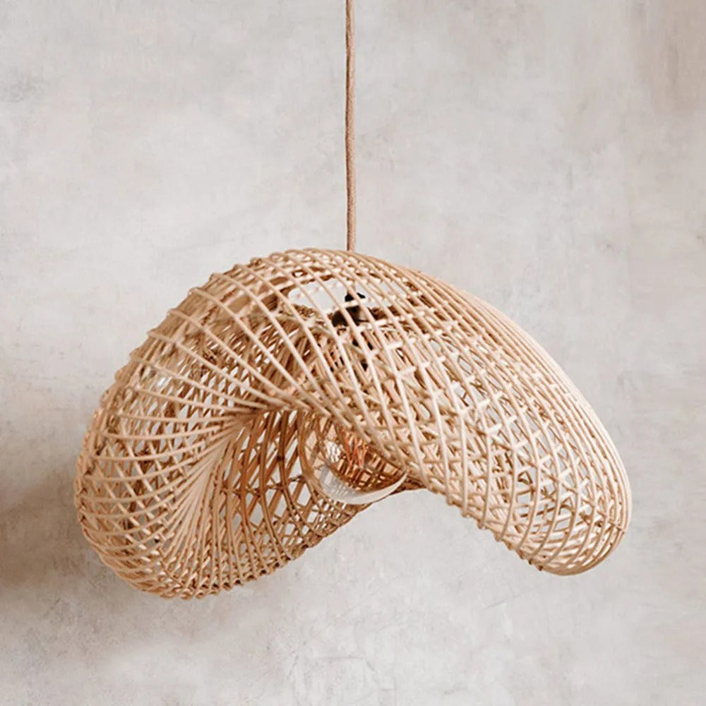 Juno Suspension style rustique en rotin